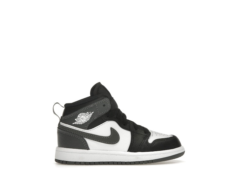 Jordan 1 Mid Black White Iron Grey (PS)