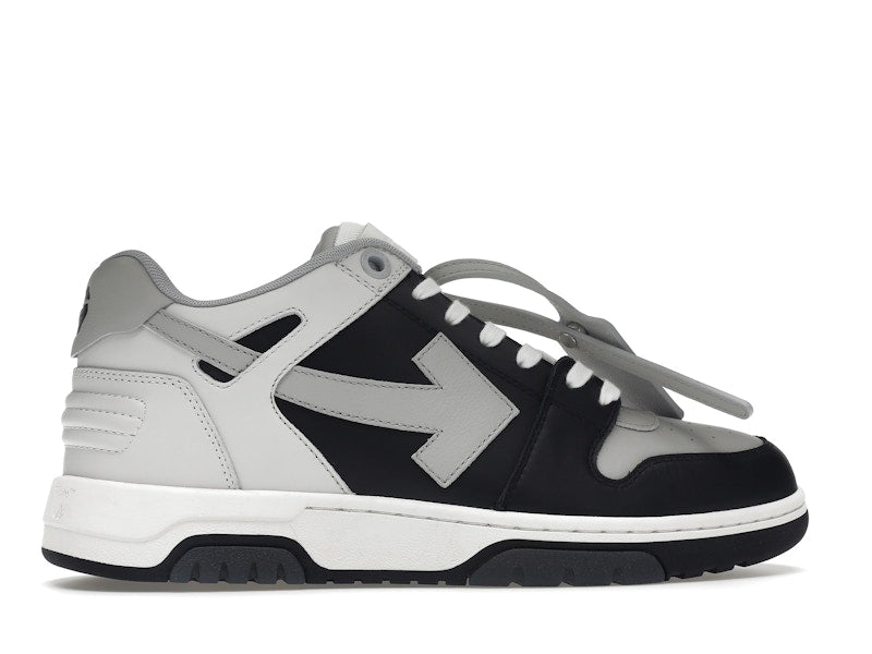 OFF-WHITE Out Of Office OOO Low Tops Light Grey Black