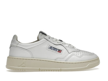 Autry Medalist Leather Low White