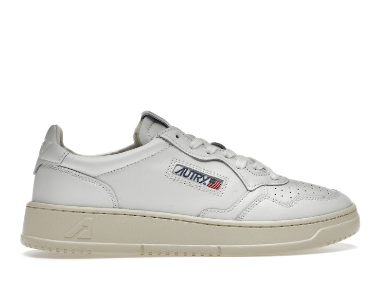 Autry Medalist Leather Low White