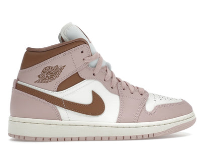 Jordan 1 Mid Pink Oxford Brown (Women's)