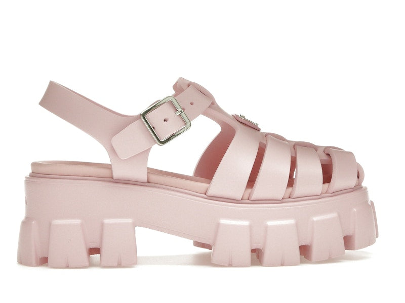 Prada Monolith Foam Rubber 55mm Sandals Alabaster Pink