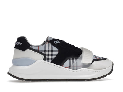 Burberry Ramsey Haymarket Check Print Light Blue White Black