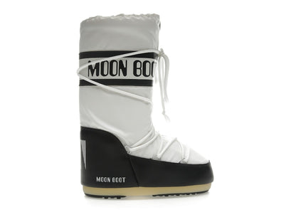Moon Boot Icon Nylon Boot Black White