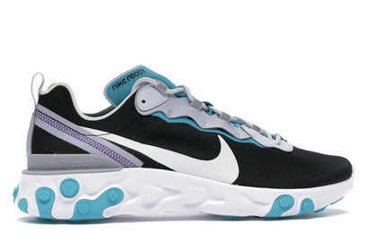 Nike React Element 55 Black Pure Platinum Teal Nebula