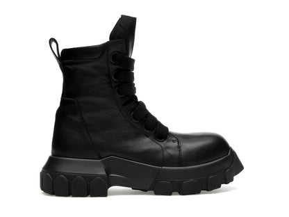 Rick Owens Lido Jumbo Laced Bozo Tractor Black