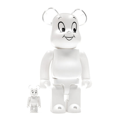Bearbrick Casper the Friendly Ghost 100% & 400% Set White