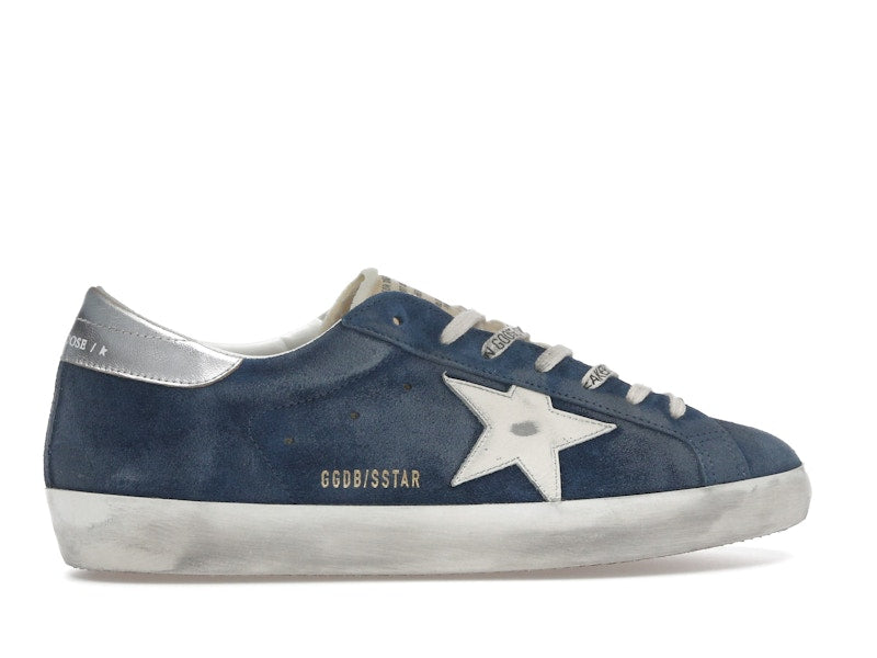 Golden Goose Super-Star Aviator Blue Cream Silver