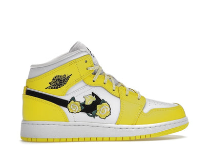 Jordan 1 Mid Dynamic Yellow Floral (GS)