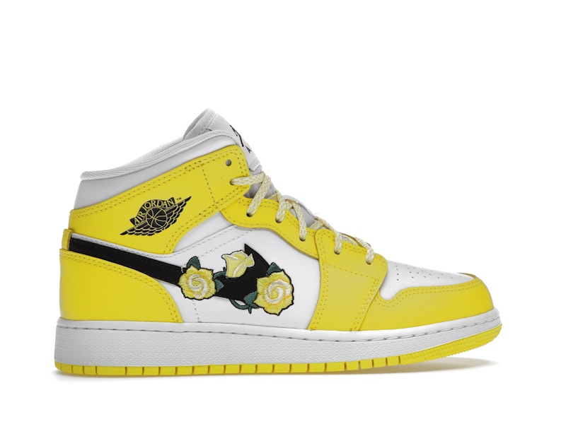 Jordan 1 Mid Dynamic Yellow Floral (GS)