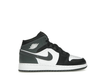 Jordan 1 Mid Black White Iron Grey (GS)