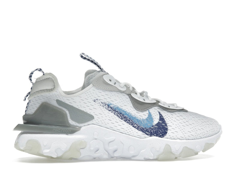 Nike React Vision White Double Blue Swoosh