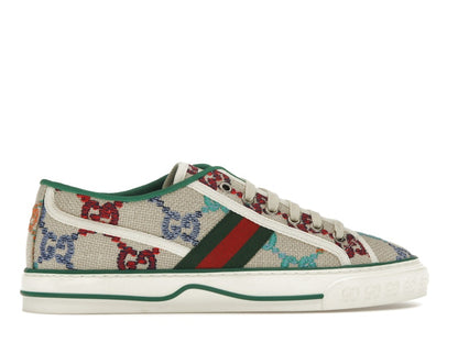 Gucci Tennis 1977 GG Logo White Multi