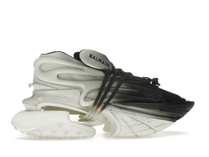 Balmain Unicorn Low-Top White Black Gradiant