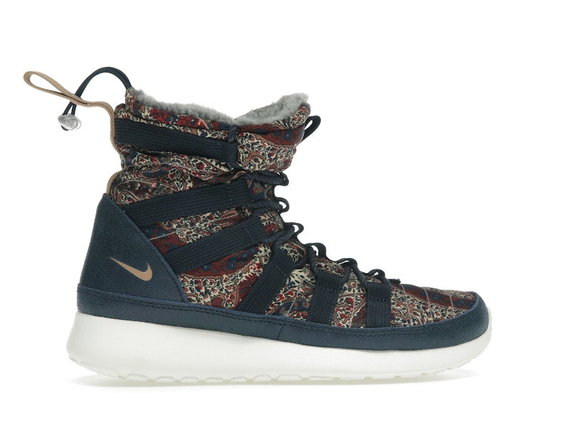 Nike Roshe Run Hi Sneakerboot QS Liberty of London Armory Navy (Women's)