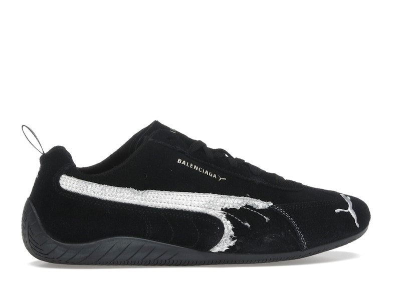 Balenciaga x Puma Speedcat Suede Distressed Black White