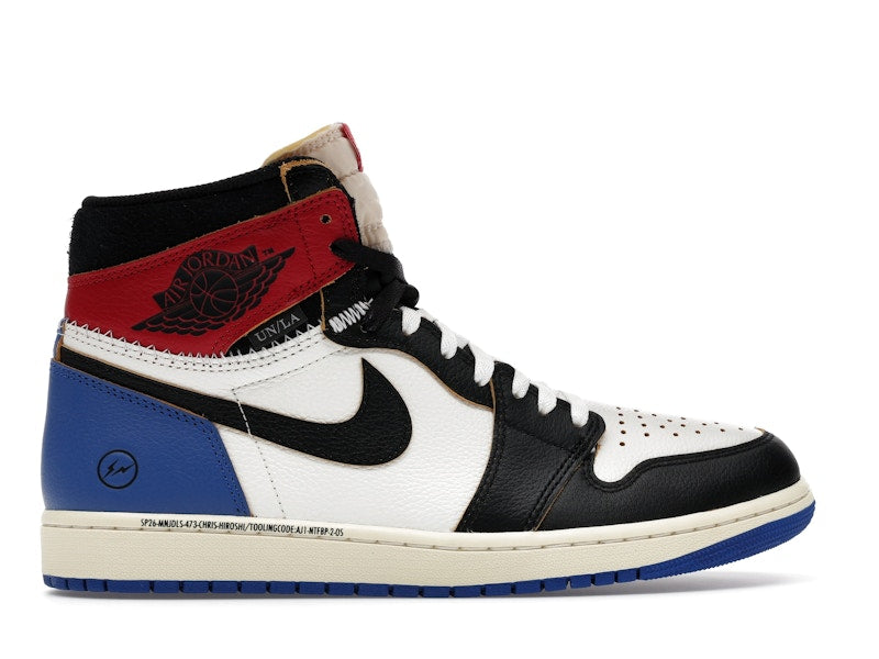 Jordan 1 Retro High OG SP Fragment x Union LA Varsity Red Sport Royal