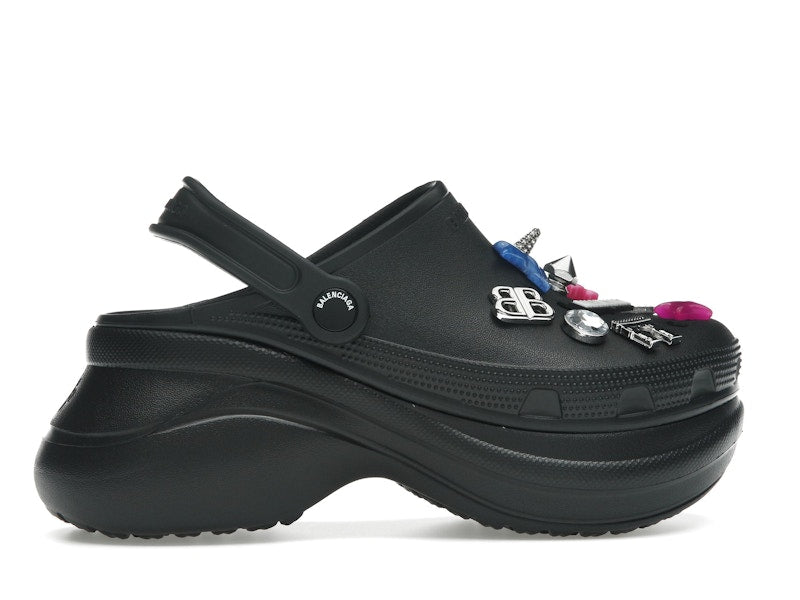 Balenciaga x Crocs Mule Black Multicolor Jibbitz (Women's)