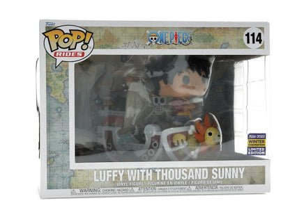 Funko Pop! Rides One Piece Luffy with Thousand Sunny 2022 Winter Convention Exclusive Figure #114