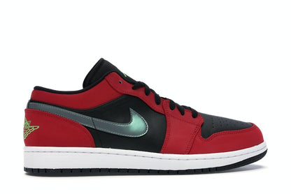 Jordan 1 Low Black Green Pulse Gym Red