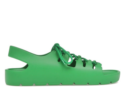 Bottega Veneta Jelly Lace Up Sandal Green
