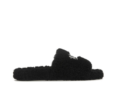 Balenciaga Paris Furry Slide Black (Women's)