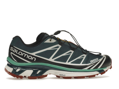 Salomon XT-6 Deep Teal Biking Red