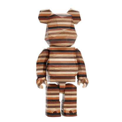 Bearbrick Karimoku Fragment Polygon-Horizon 400% Wood