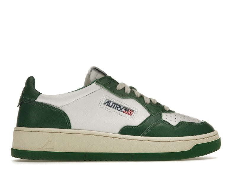 Autry Medalist Leather Low Green White