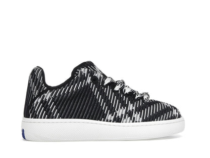 Burberry Check Knit Box Sneaker Black White (Women's)