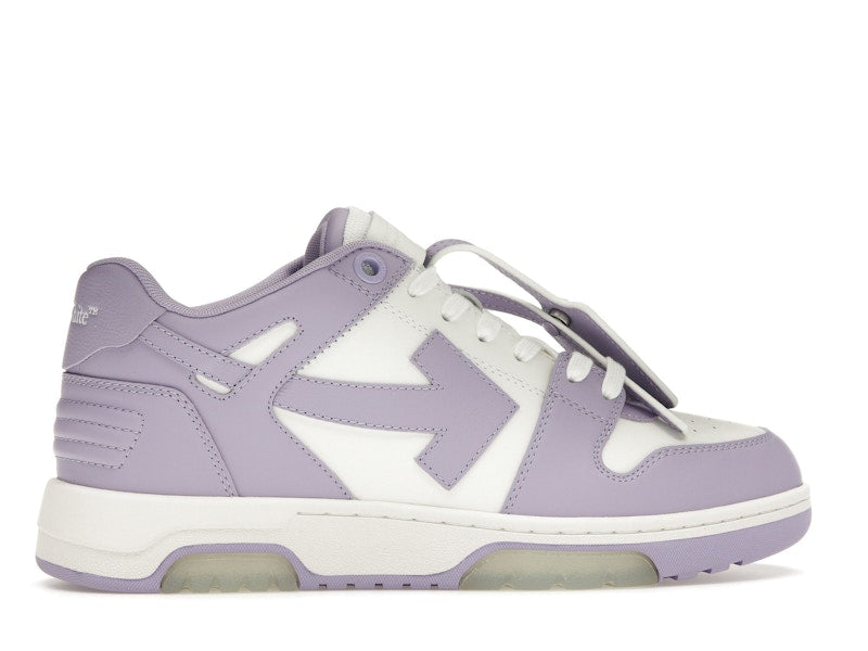 OFF-WHITE Out Of Office Calf Leather White Lilac