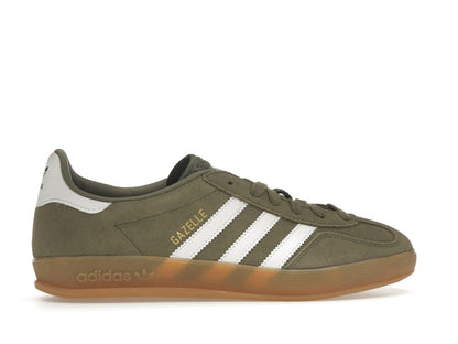 adidas Gazelle Indoor Olive Strata Cloud White Gum