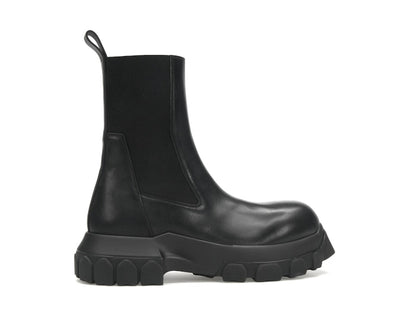 Rick Owens Lido Beatle Bozo Tractor Boots Black