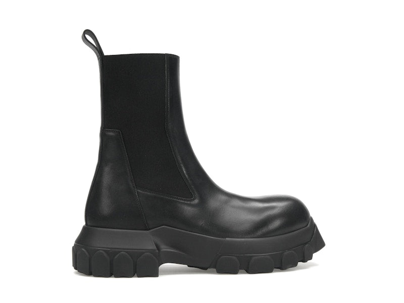Rick Owens Lido Beatle Bozo Tractor Boots Black
