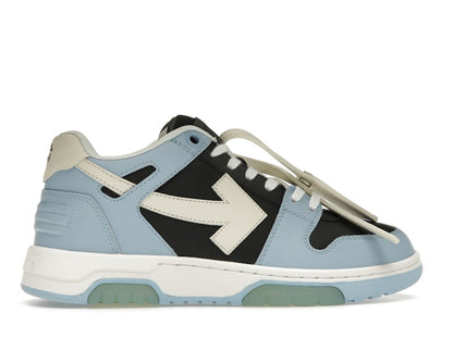 OFF-WHITE Out Of Office OOO Low Tops Light Blue Black