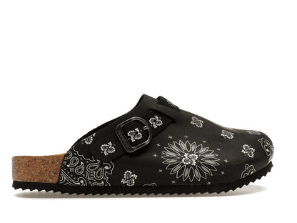 Bravest Studios Suede Paisley Clogs Black