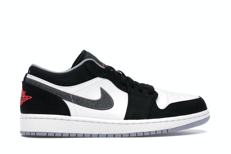 Jordan 1 Low Black White Wolf Grey Infrared 23