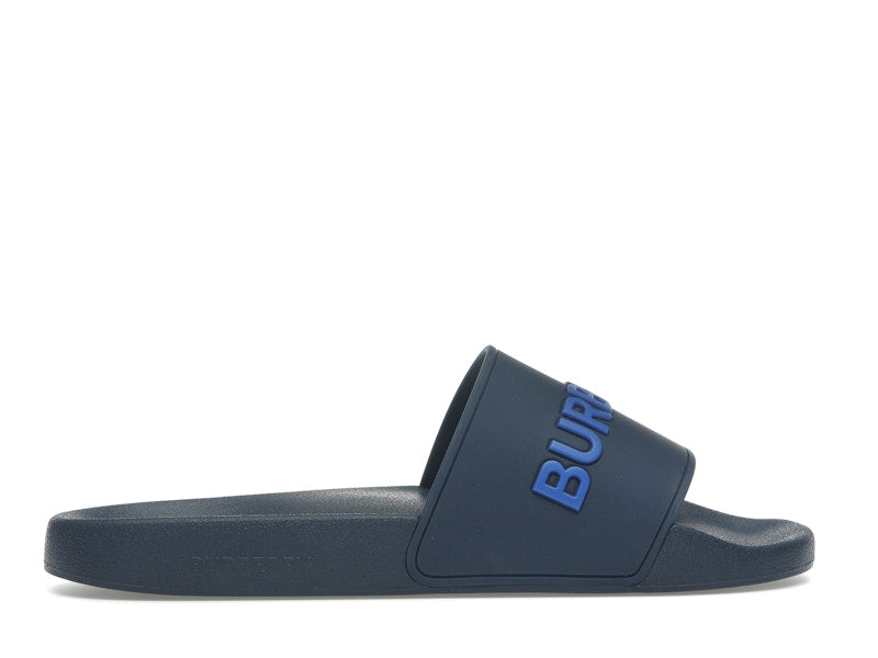 Burberry Embossed Logo Slide Blue