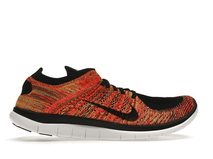 Nike Free Flyknit 4.0 Black Volt Bright Crimson