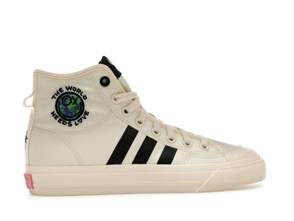 adidas Nizza Hi RF André Saraiva The World Needs Love Cream