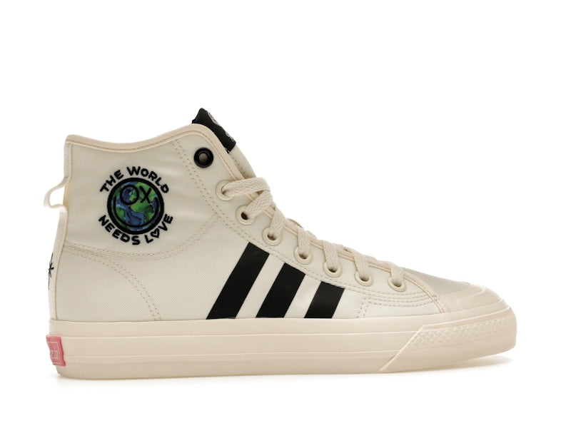 adidas Nizza Hi RF André Saraiva The World Needs Love Cream