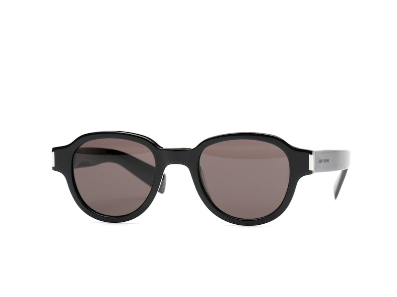 Saint Laurent Round-Frame Acetate Sunglasses Black/Black/Black (SL546-30013743-001)