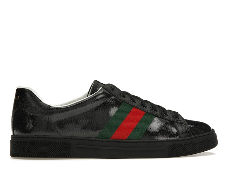 Gucci Ace GG Crystal Canvas Black