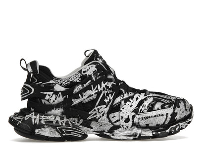 Balenciaga Track Graffiti Black White