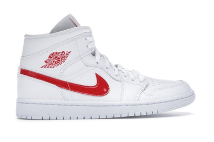 Jordan 1 Mid White University Red (Women's)