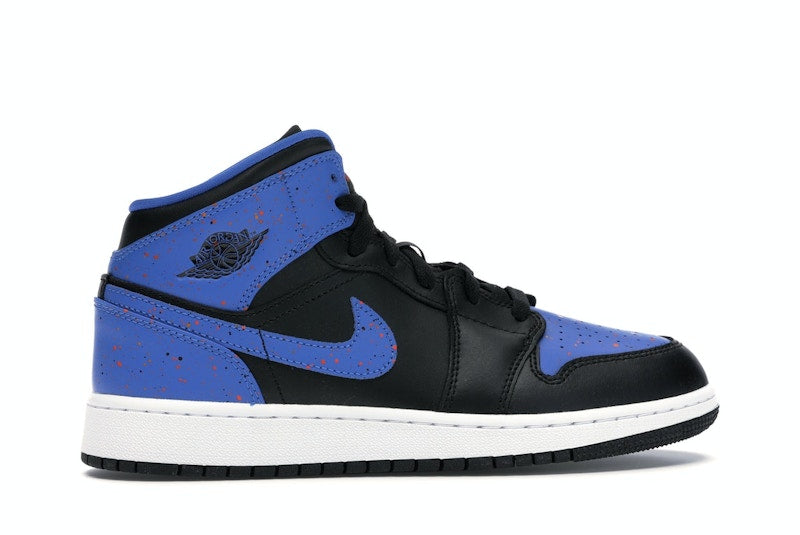 Jordan 1 Mid Royal Paint Splatter (GS)
