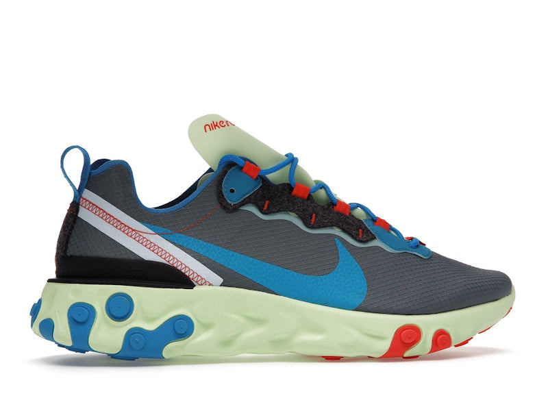 Nike React Element 55 Volt Dark Grey Photo Blue