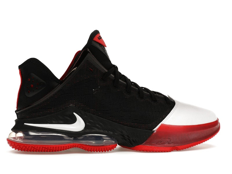 Nike LeBron 19 Low Black White University Red