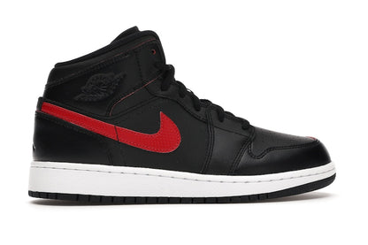 Jordan 1 Retro Mid Black Gym Red (GS)