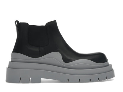 Bottega Veneta Tire Ankle Chelsea Boot Black Vapor